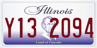 IL license plate Y132094