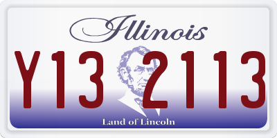 IL license plate Y132113
