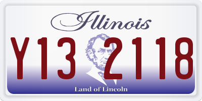 IL license plate Y132118