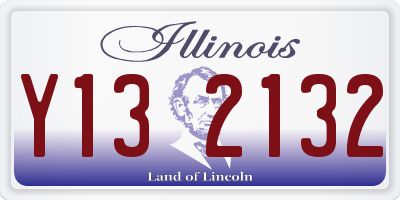 IL license plate Y132132