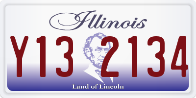 IL license plate Y132134