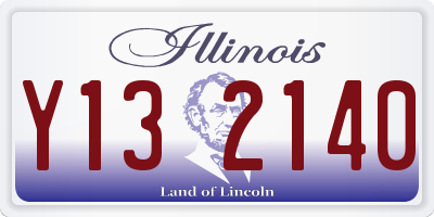 IL license plate Y132140