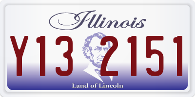 IL license plate Y132151