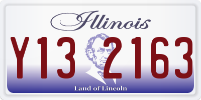 IL license plate Y132163