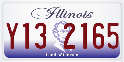 IL license plate Y132165