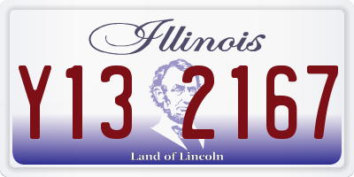 IL license plate Y132167
