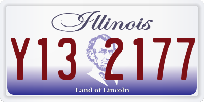 IL license plate Y132177