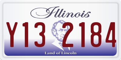 IL license plate Y132184