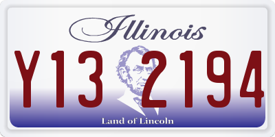 IL license plate Y132194