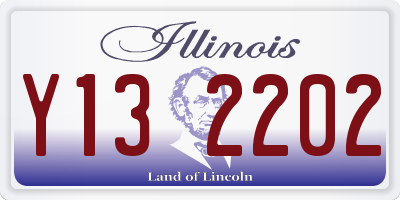 IL license plate Y132202