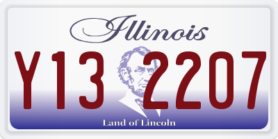 IL license plate Y132207
