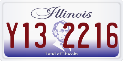 IL license plate Y132216