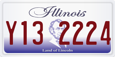 IL license plate Y132224