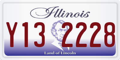 IL license plate Y132228