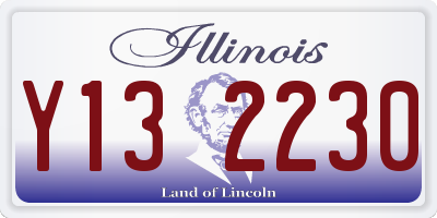 IL license plate Y132230