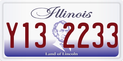 IL license plate Y132233