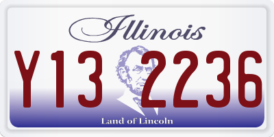 IL license plate Y132236