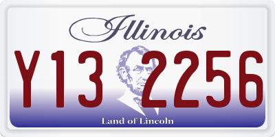 IL license plate Y132256