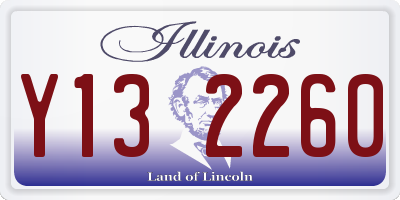 IL license plate Y132260