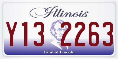 IL license plate Y132263