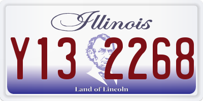 IL license plate Y132268