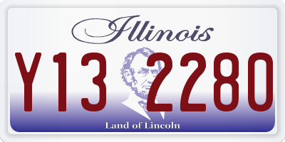 IL license plate Y132280