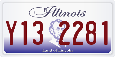 IL license plate Y132281