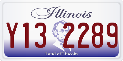 IL license plate Y132289
