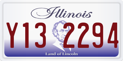 IL license plate Y132294