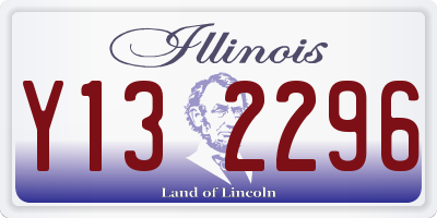 IL license plate Y132296