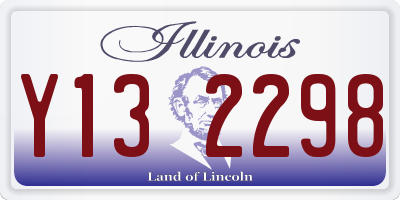 IL license plate Y132298