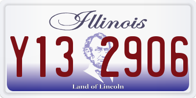 IL license plate Y132906