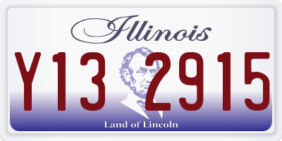 IL license plate Y132915