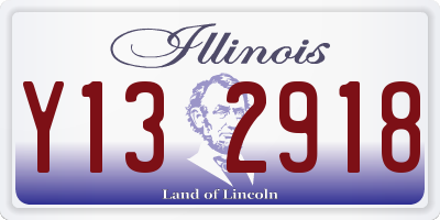 IL license plate Y132918