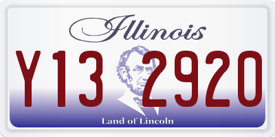 IL license plate Y132920