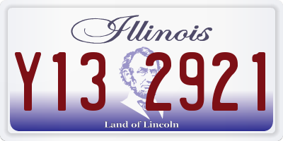 IL license plate Y132921