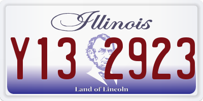 IL license plate Y132923