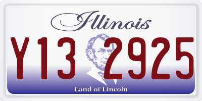 IL license plate Y132925