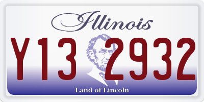 IL license plate Y132932