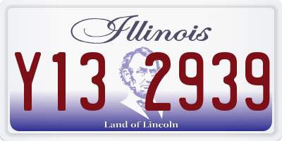 IL license plate Y132939