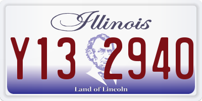 IL license plate Y132940