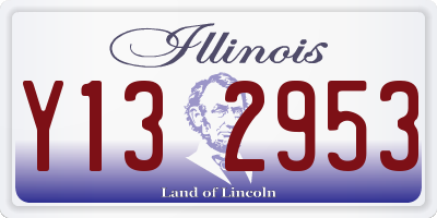 IL license plate Y132953