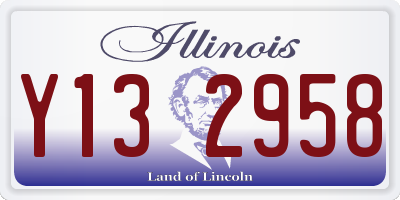 IL license plate Y132958