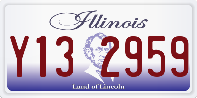 IL license plate Y132959