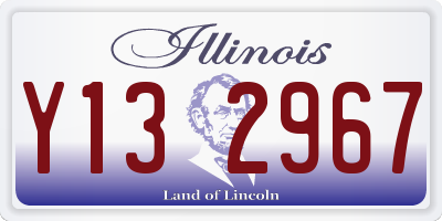 IL license plate Y132967