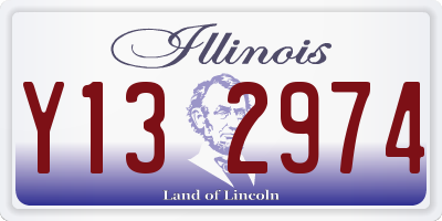 IL license plate Y132974