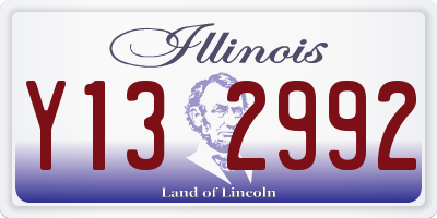 IL license plate Y132992