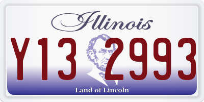 IL license plate Y132993