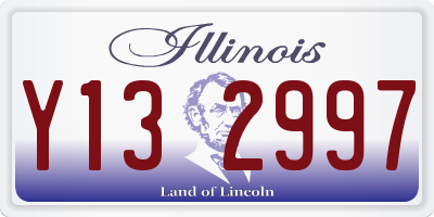 IL license plate Y132997
