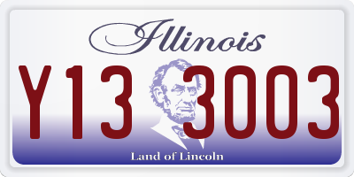 IL license plate Y133003